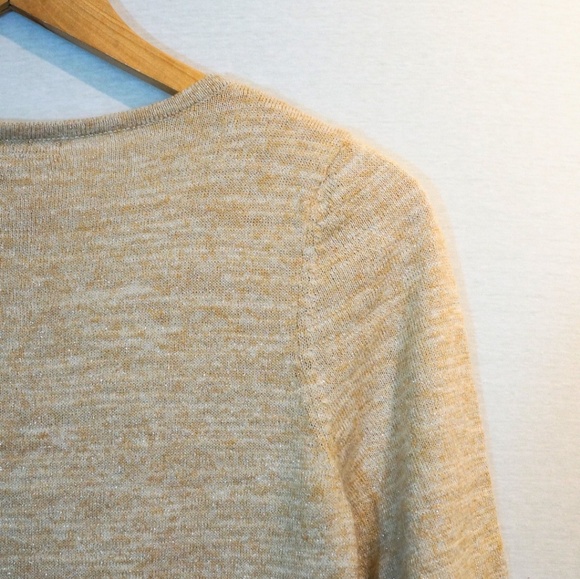 One A Gold Cardigan w/Front ruffle detal - Picture 6 of 6